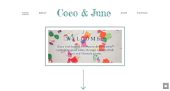 Desktop Screenshot of cocoandjune.com